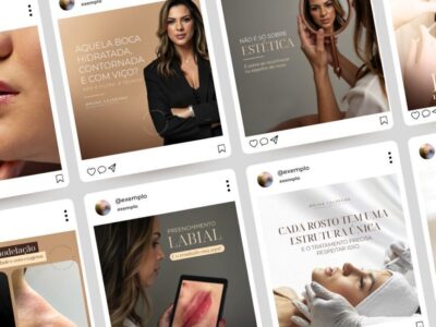 Instagram mockup para redes sociais moderno